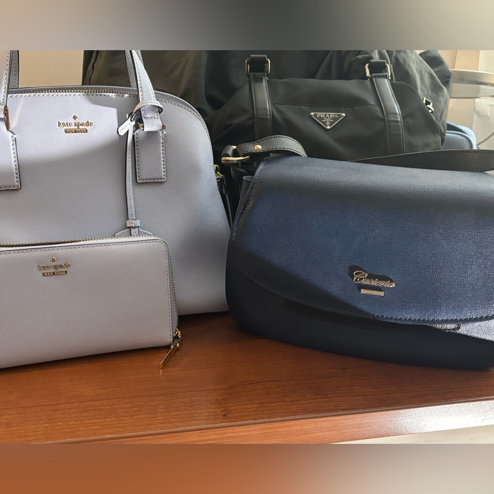 Bag for sale! Prada/Kate Spade/Light purple & navy & black crossbody leather